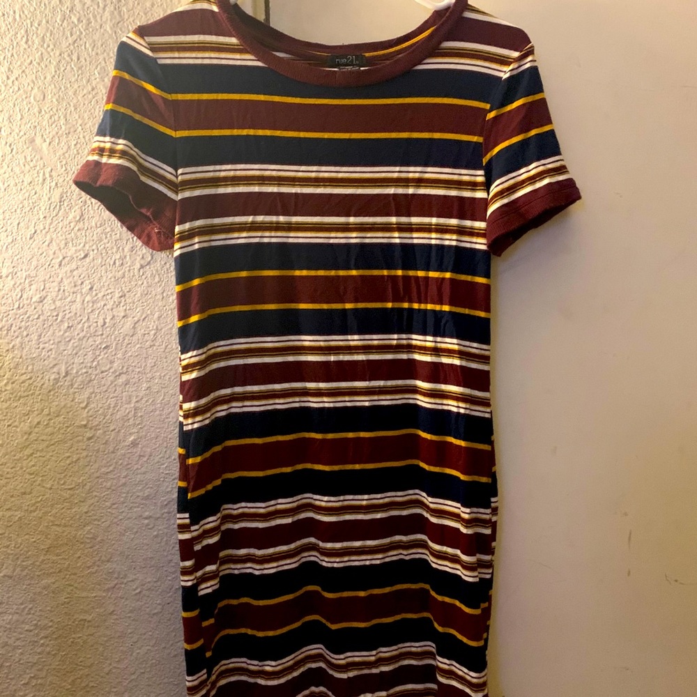 Stripped body-con dress